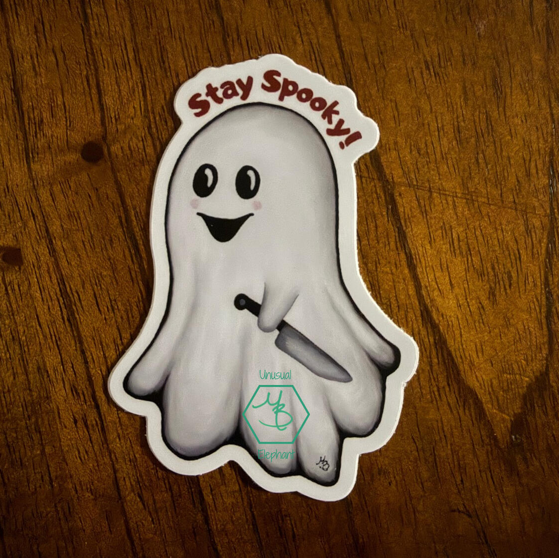 Stabby Ghost Sticker